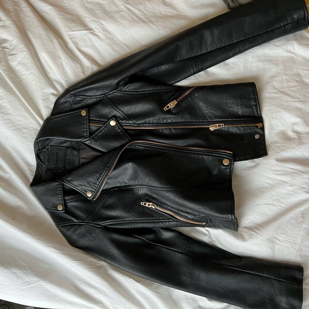 BlankNYC faux leather Moto jacket EUC